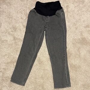 Old Navy Dk Gray Boyfriend Maternity Jeans